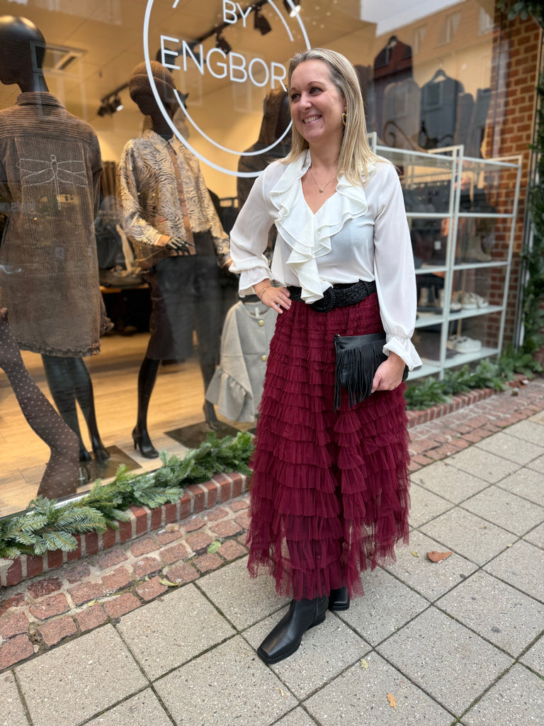 By Engbork Wonder tyl skirt bordeaux