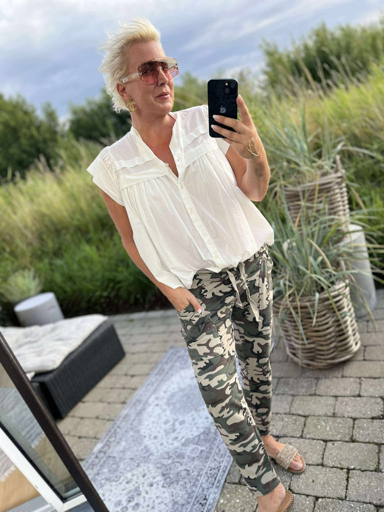 Boho Love B1161 Baggy pants Camoflage beige