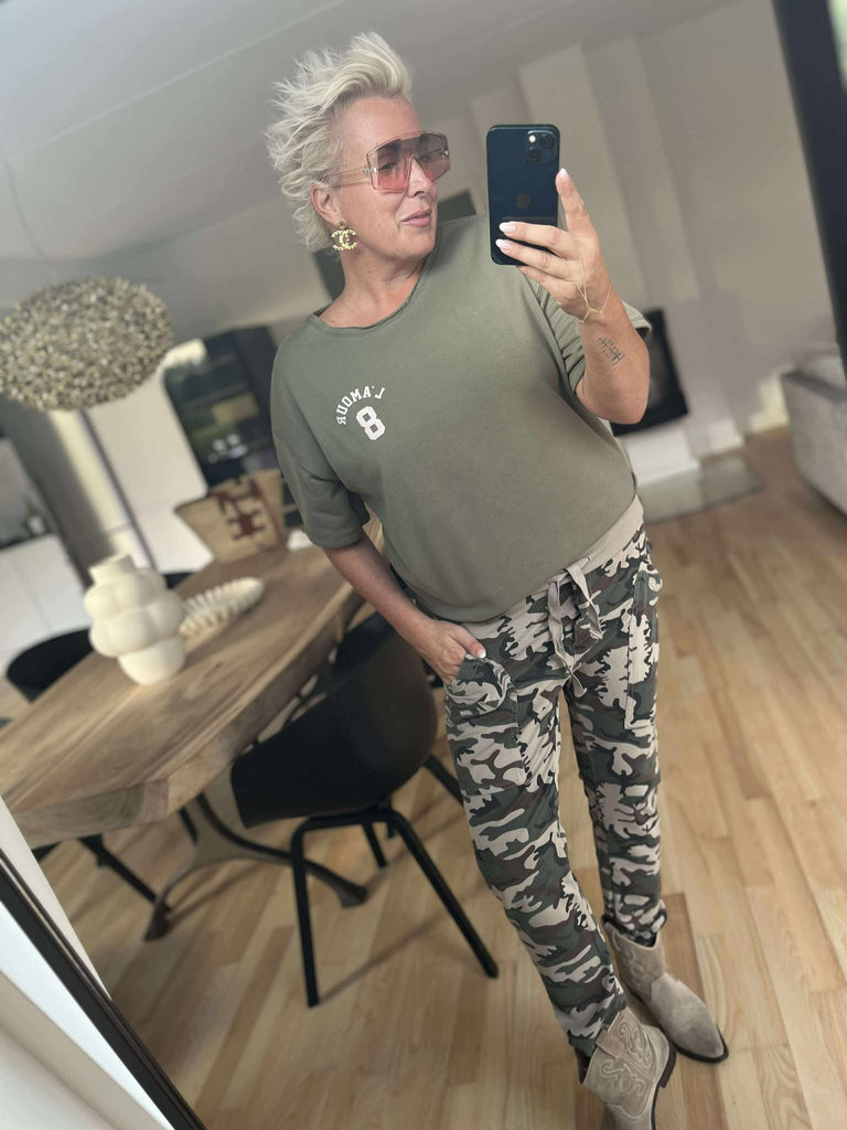 Boho Love B1161 Baggy pants Camoflage beige