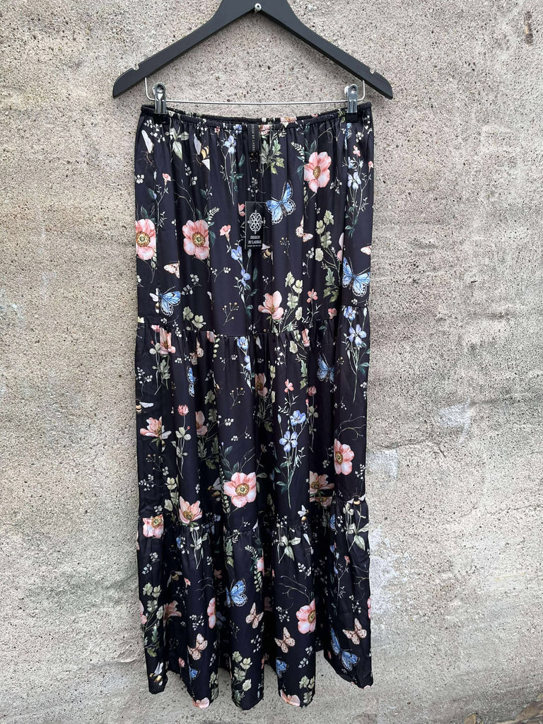 Design By Laerke flower nederdel black