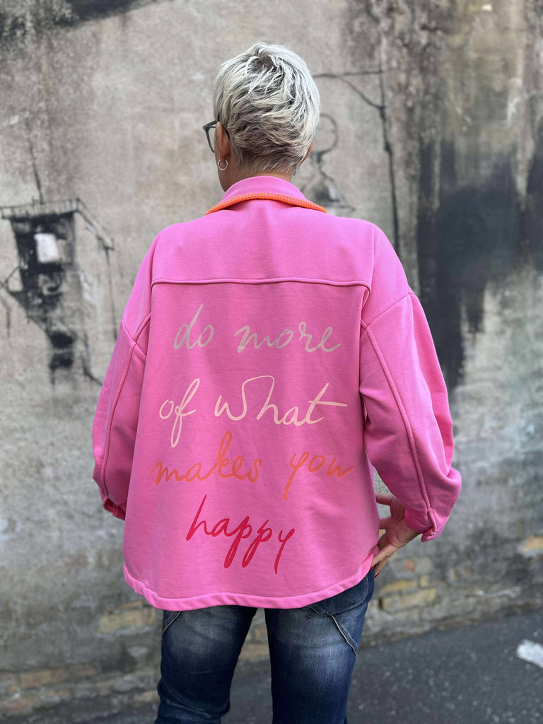 Boho Love b1275 happy cardigan pink