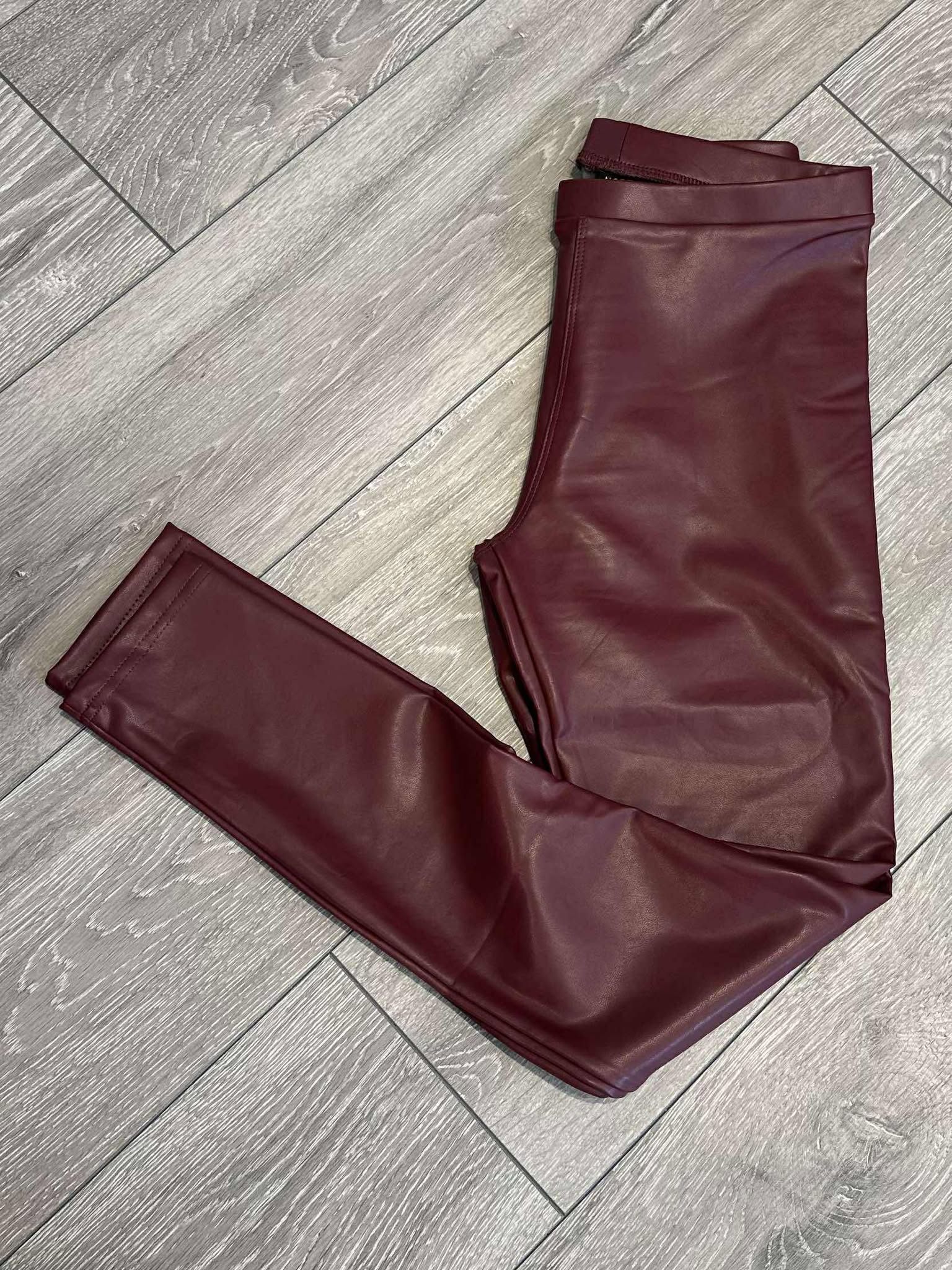 By Engbork Norfy coated leggins wine
