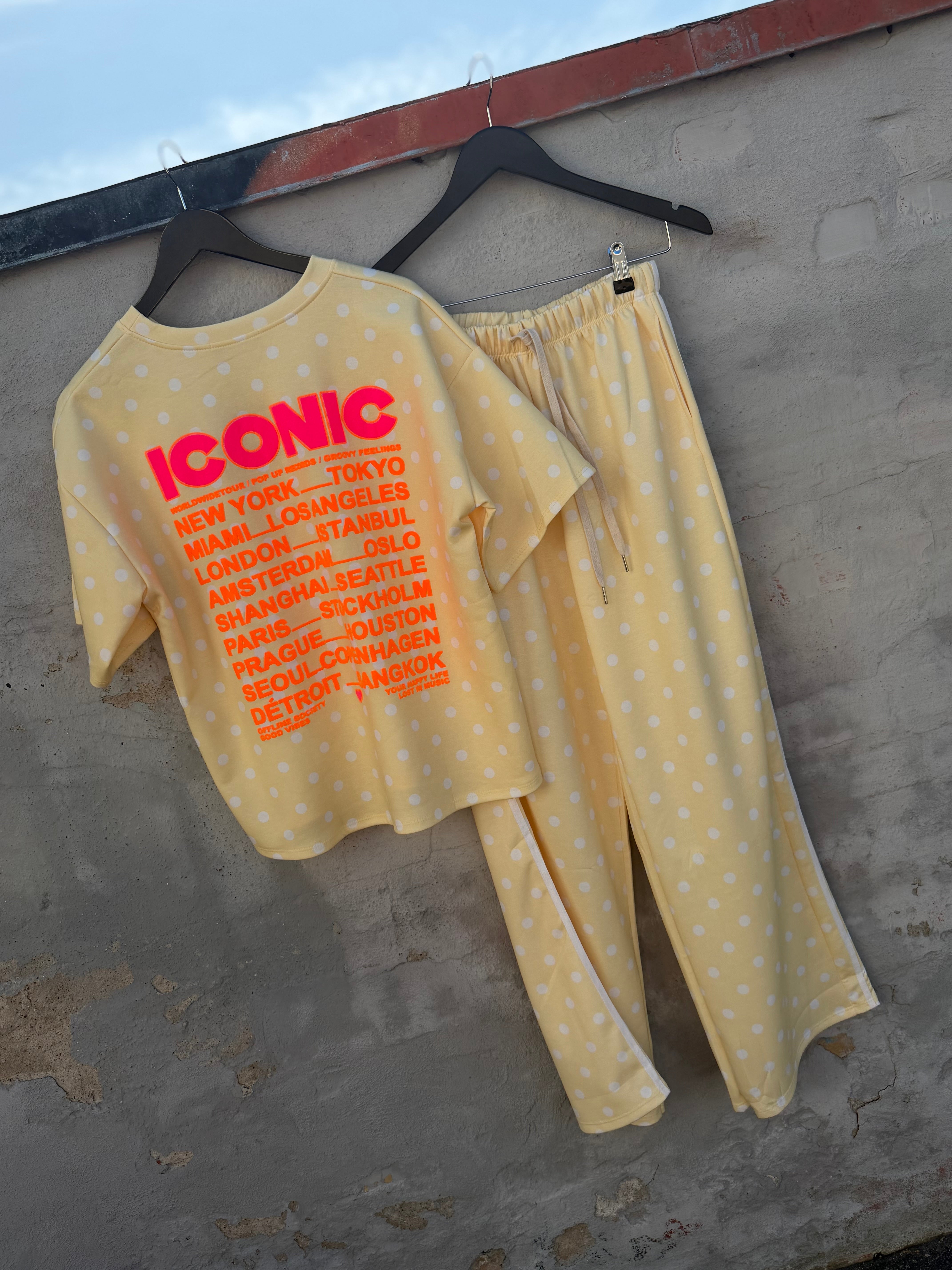Boho Love B1387 pants dot Iconic yellow