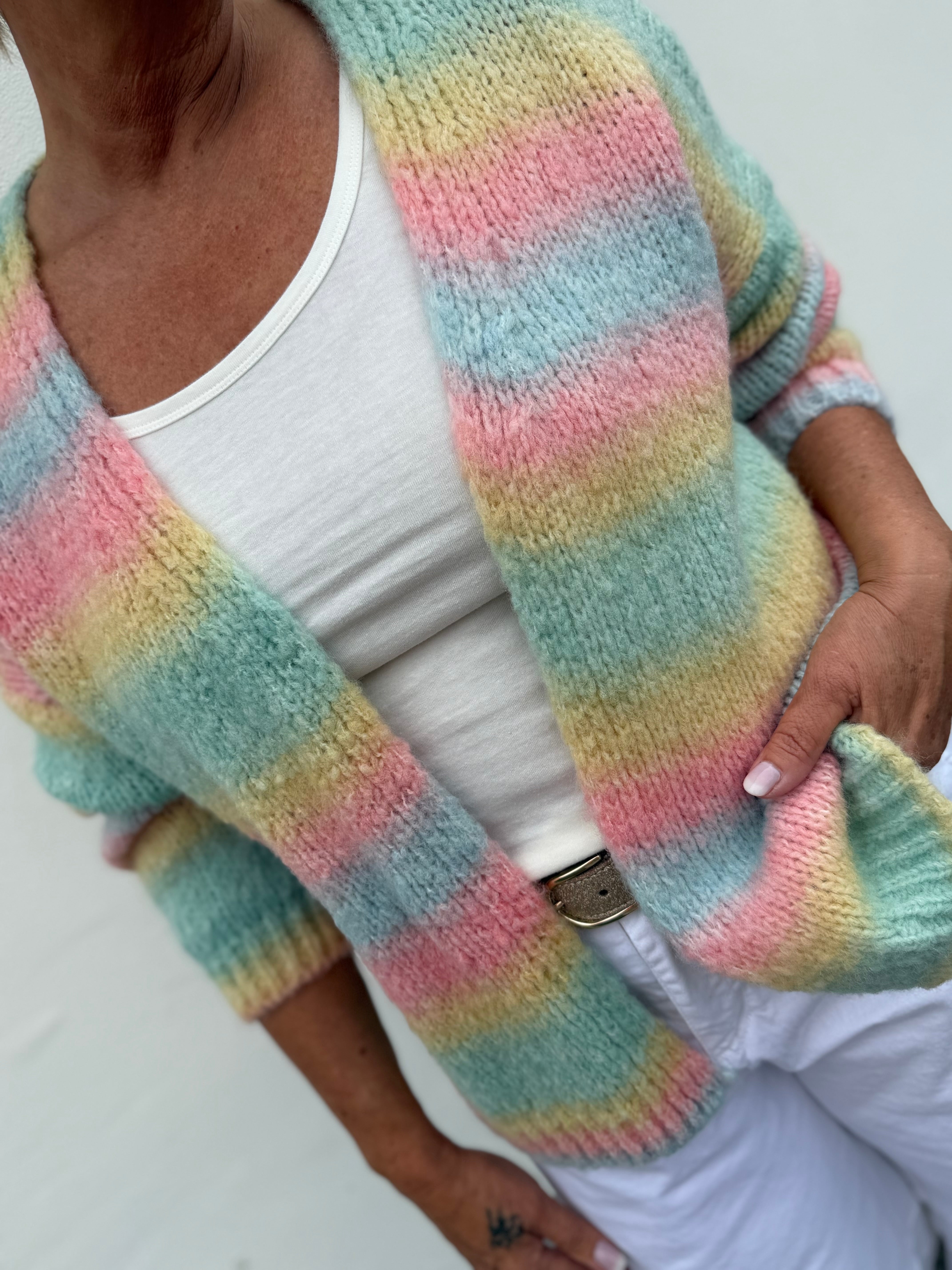 Boho Love B1196 strik cardigan pastel