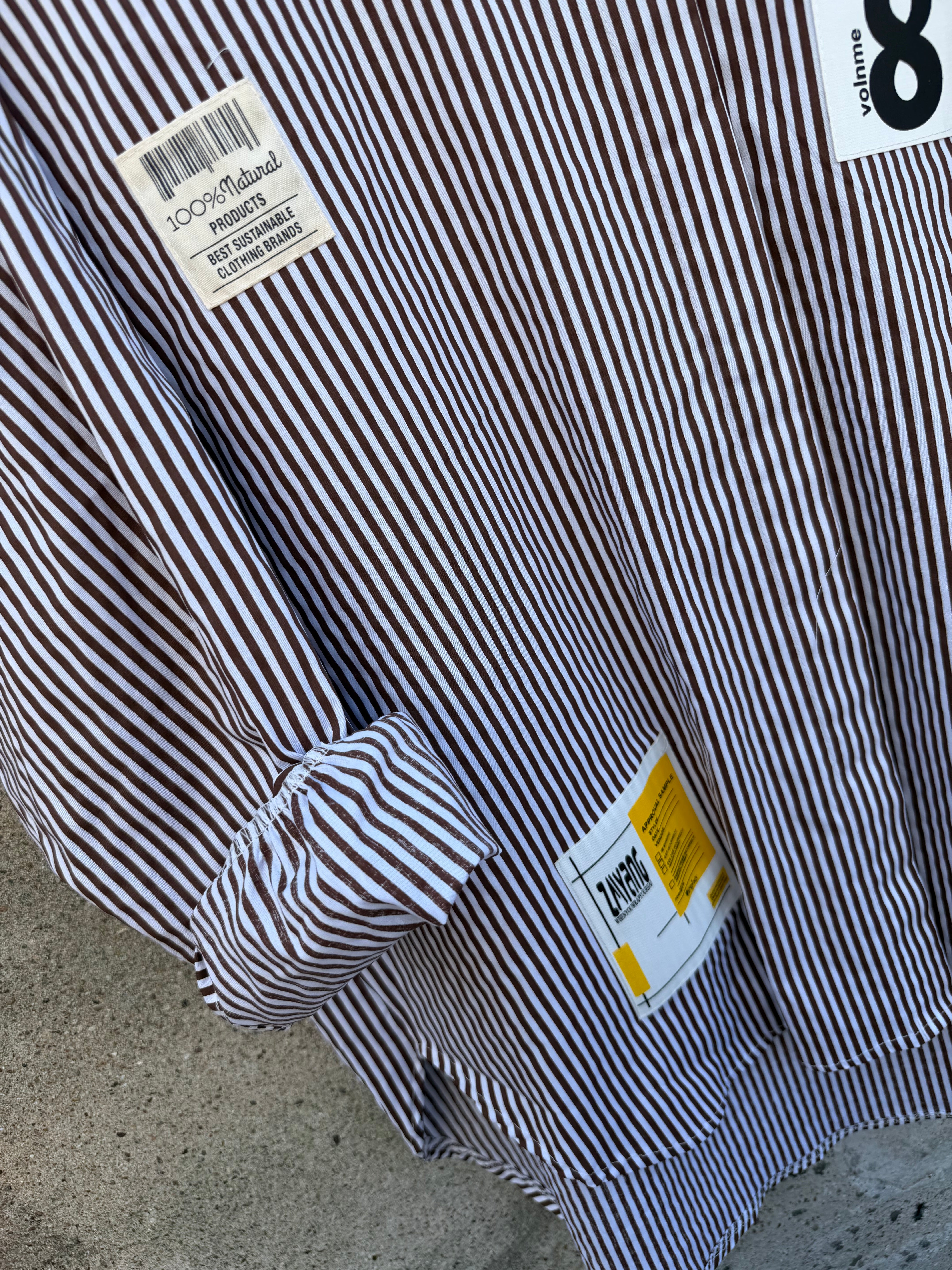 Lily shirt brown stripe