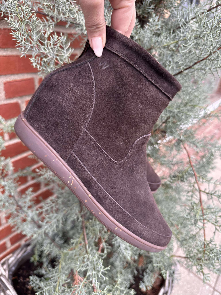Woden WS104 Emmy suede støvle chocolate