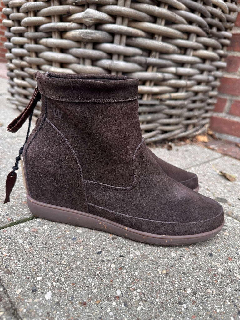Woden WS104 Emmy suede støvle chocolate