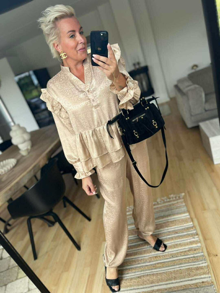 Gaspar 2507907 Fiji satin bukser