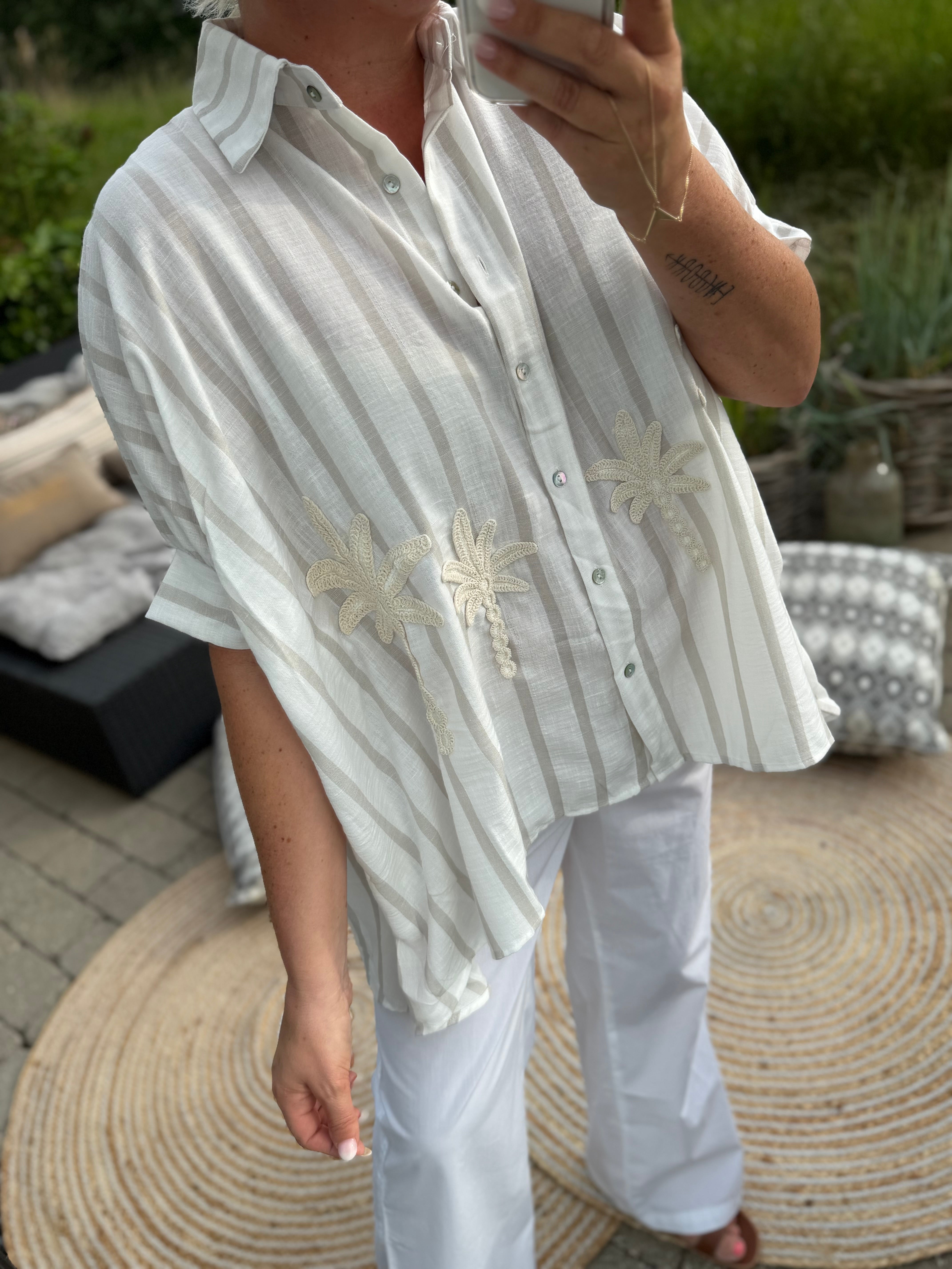 Viola 9956 big shirt palm stripe kit