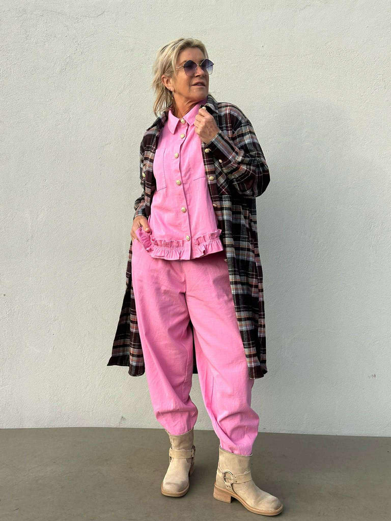 Gaspar 2510339 Vigo canvas shirt pink