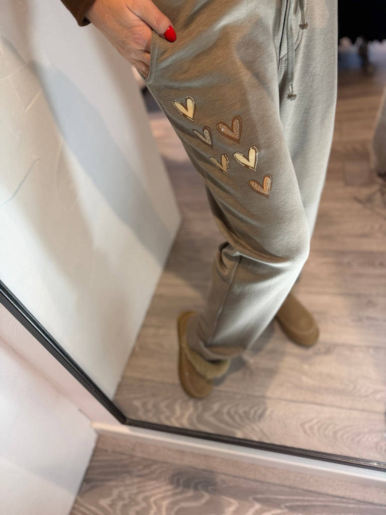 By Engbork heart pants taupe