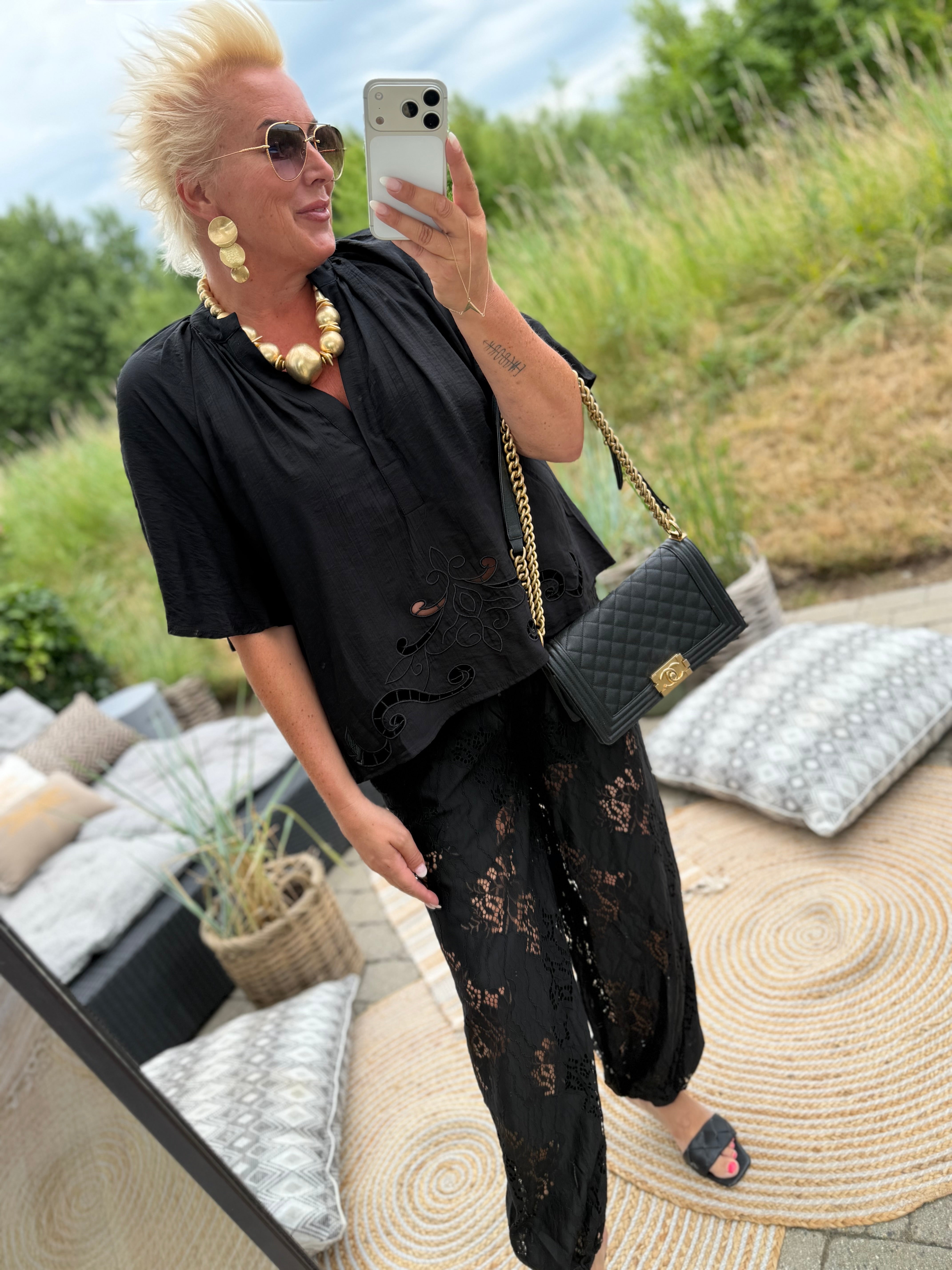 Love & Divine love1525 pants lace black
