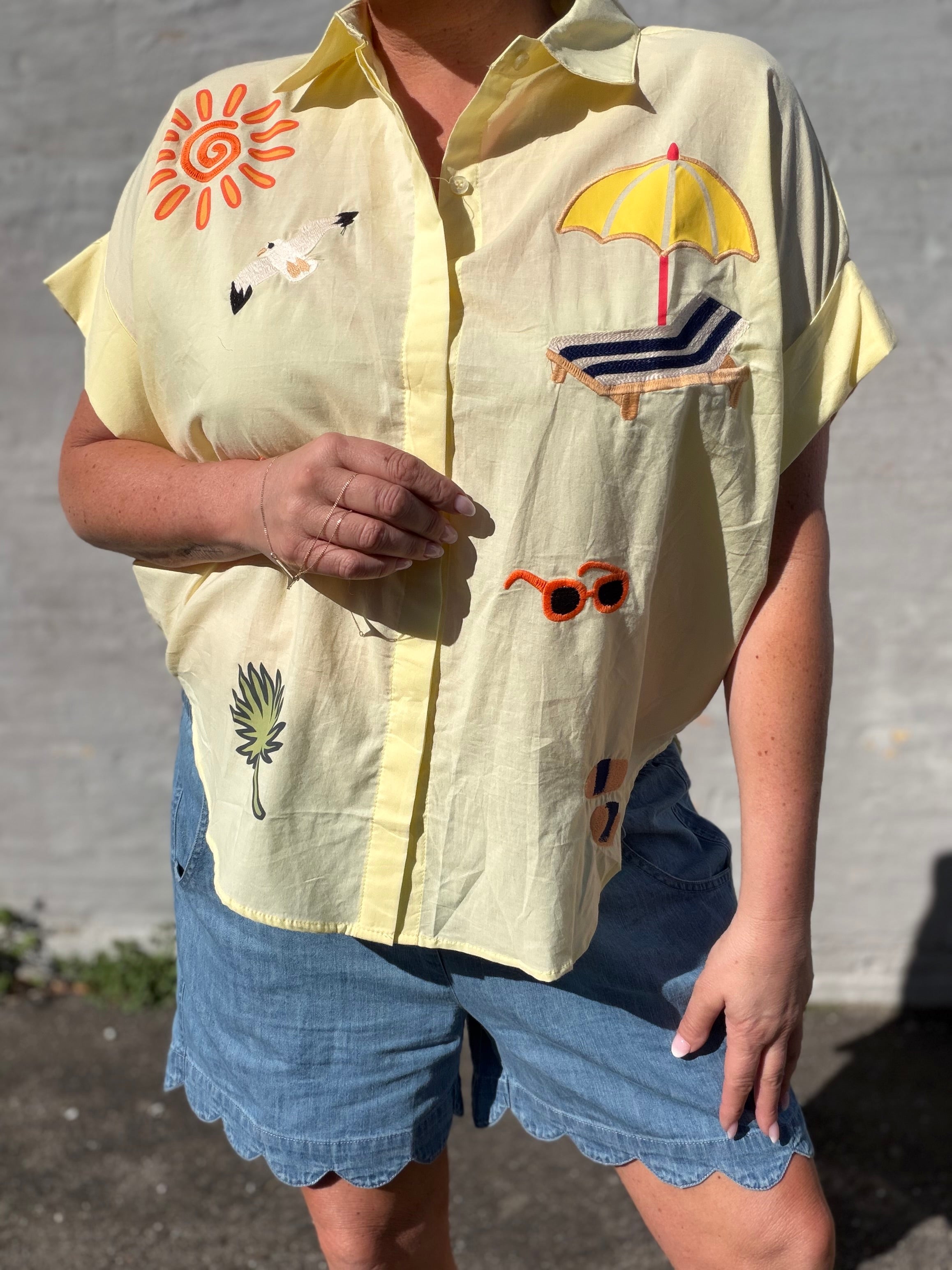 Beach 10085 shirt yellow
