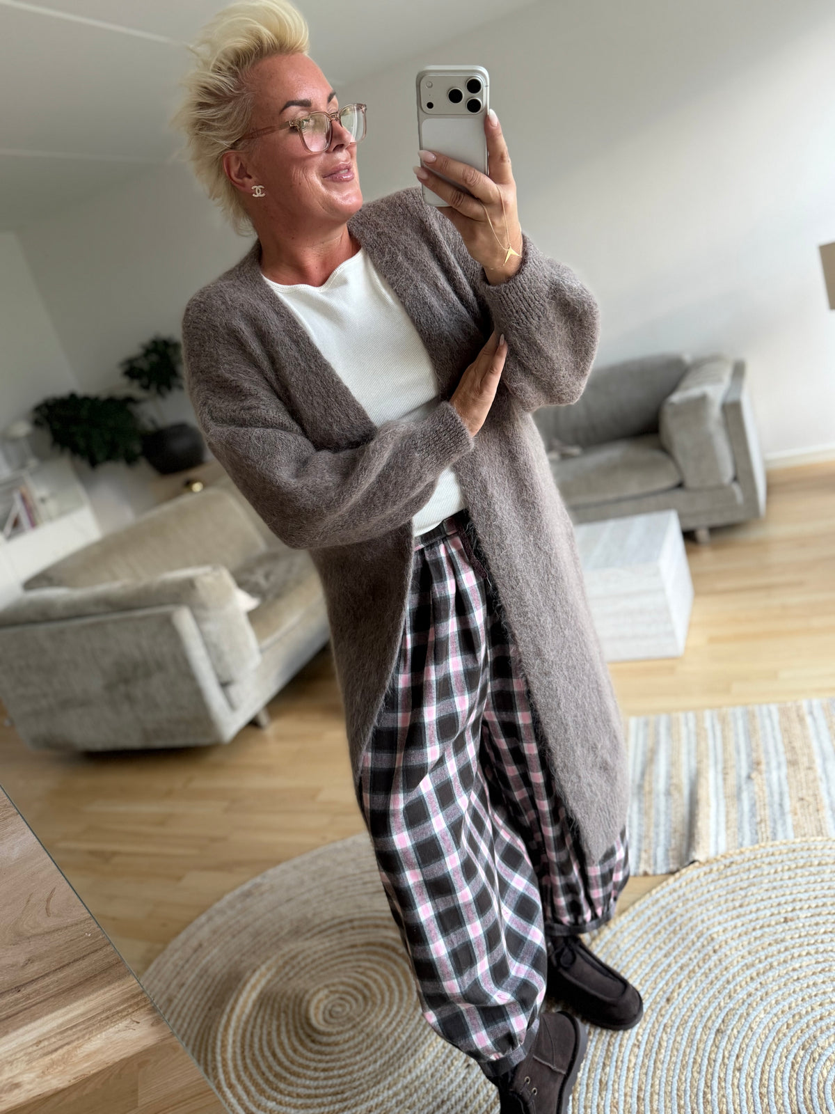 CABANA Living Panto 07082614-11 pants check rose