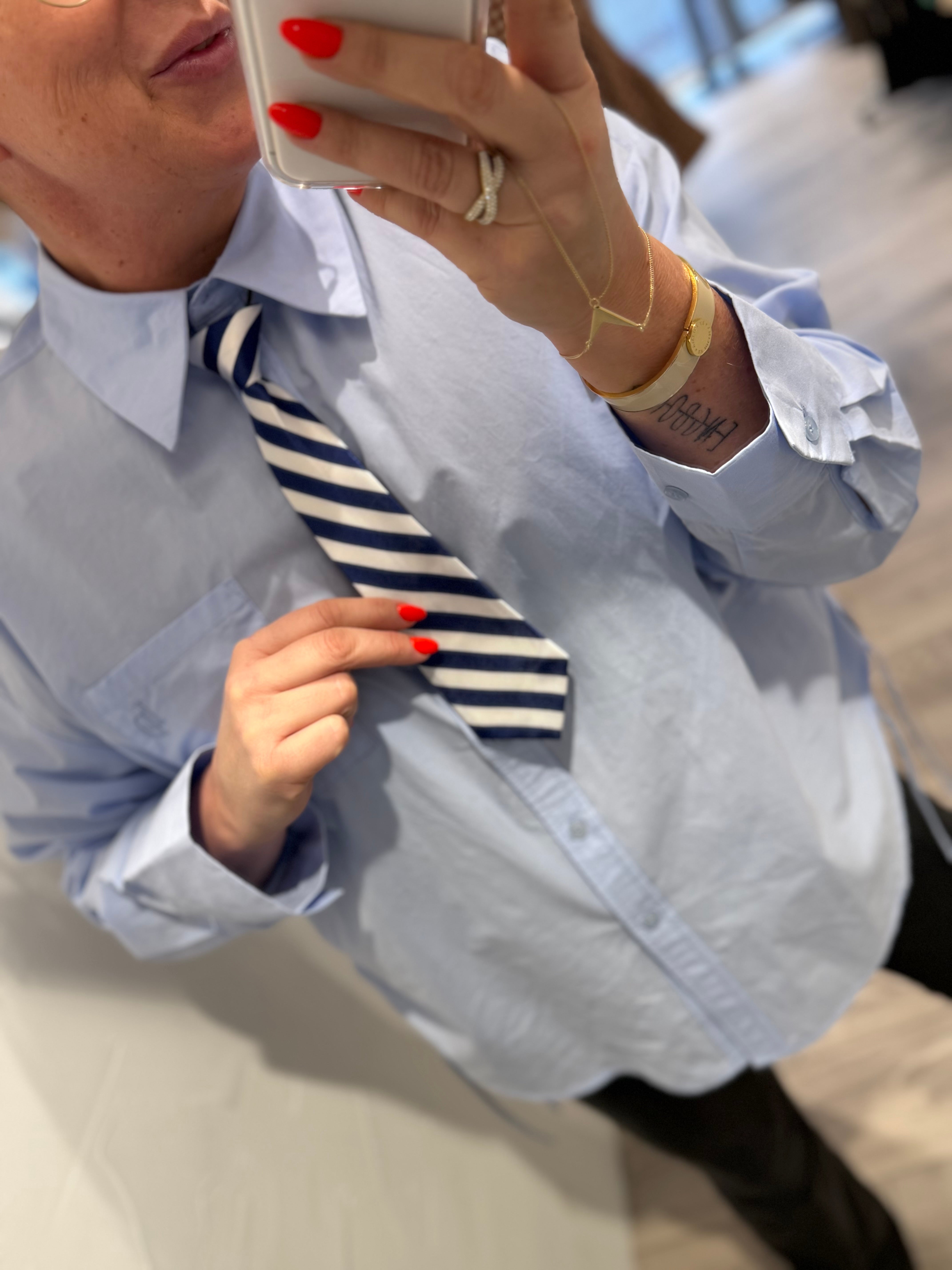 By Engbork slips stripe blue
