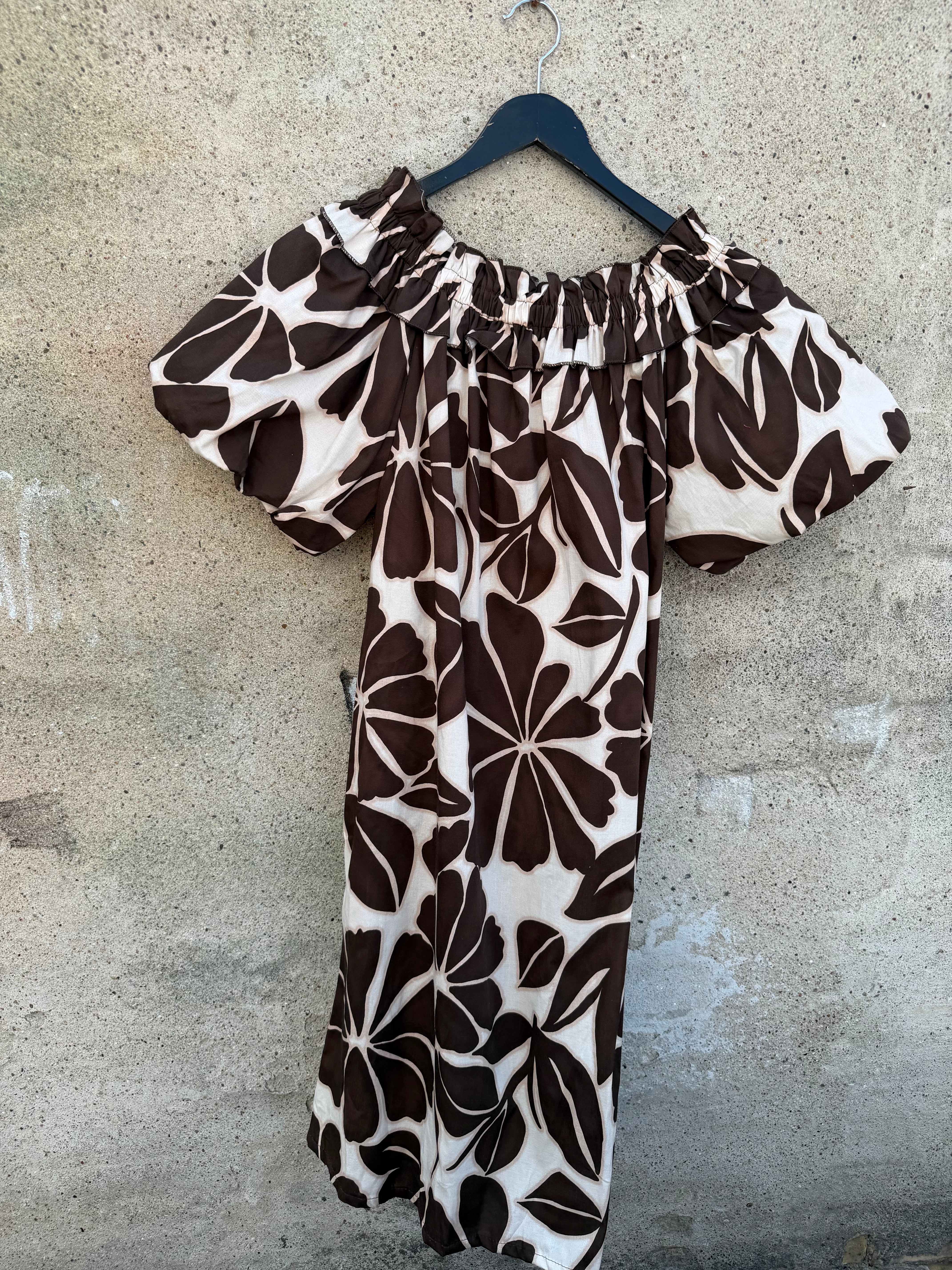 Jayli dress brown print