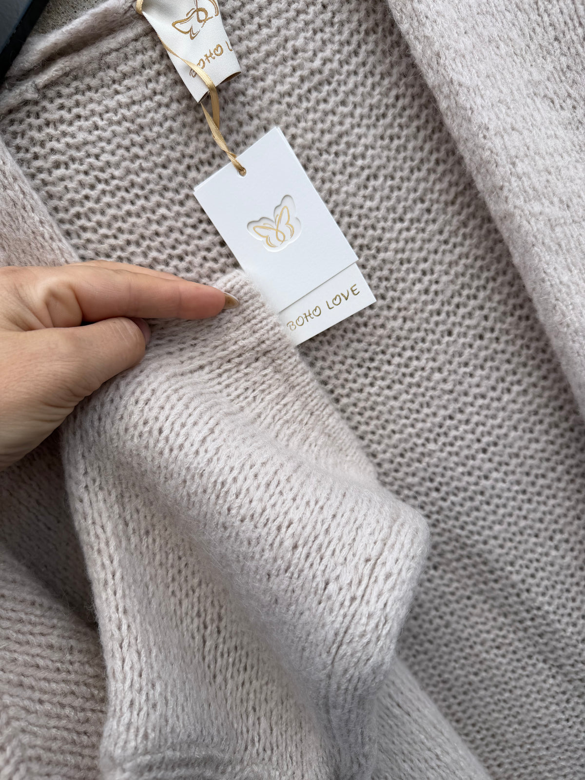 Boho Love B1421 Cardigan beige