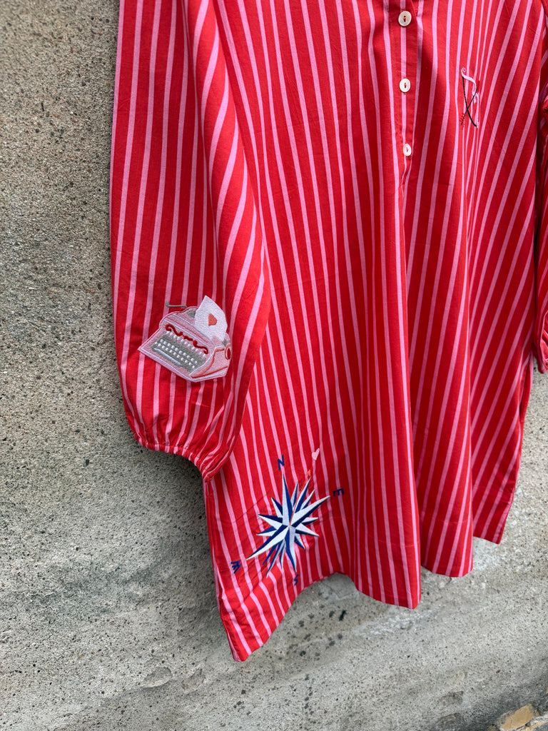 WAUW Ulrikke Tunic stripe red