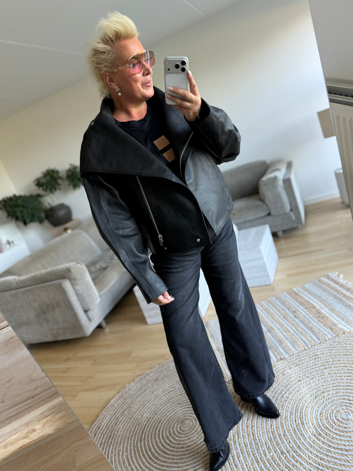Sofie Schnoor SNOS757 Nikita leather jacket black