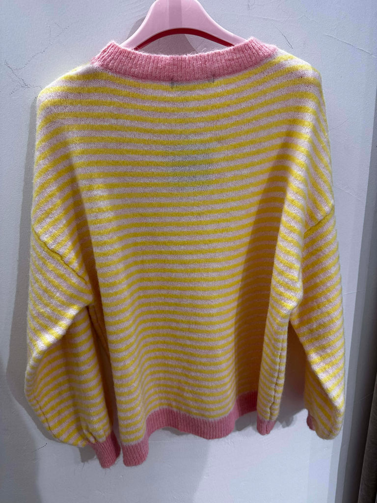 Boho Love B1318 strik stripes pink