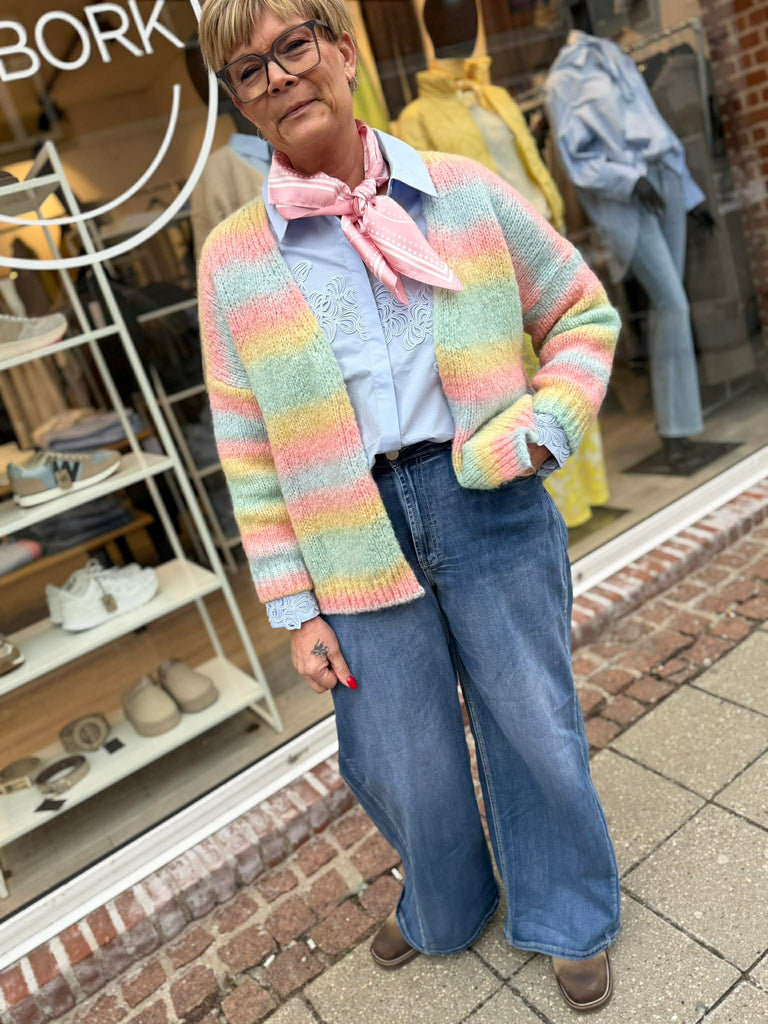 Boho Love B1196 strik cardigan pastel