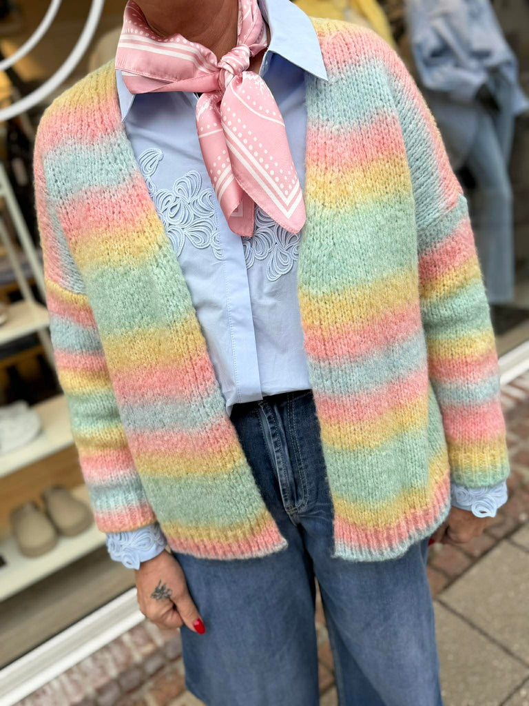 Boho Love B1196 strik cardigan pastel