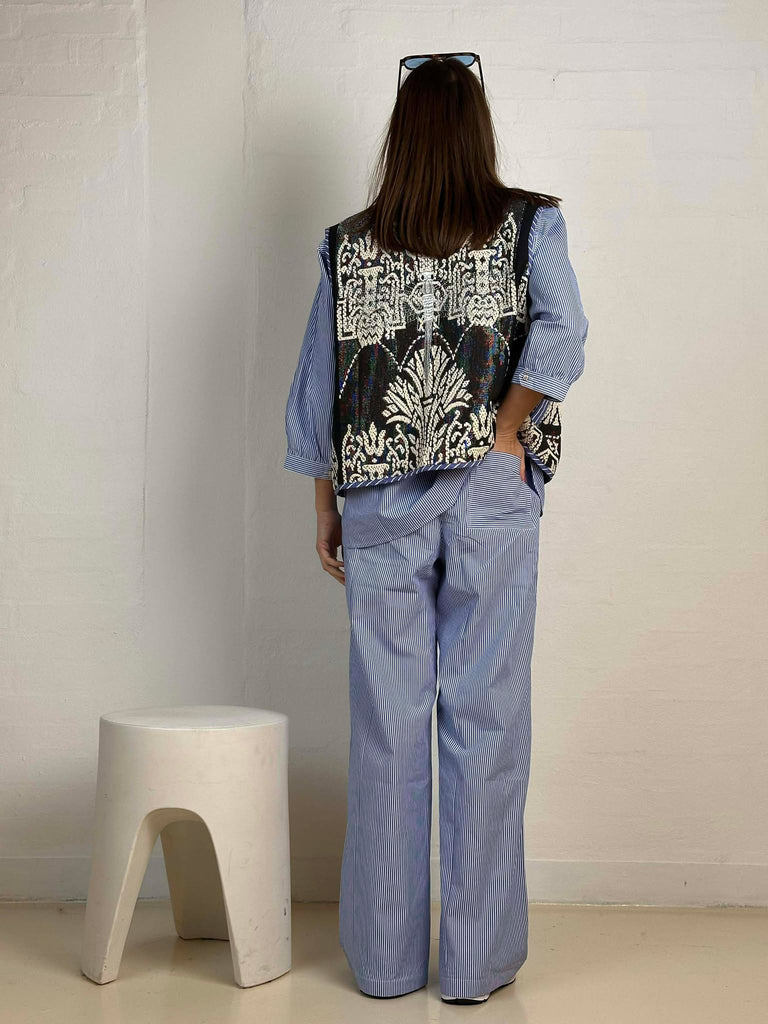 Gaspar 2601333 Marli waistcoat print black