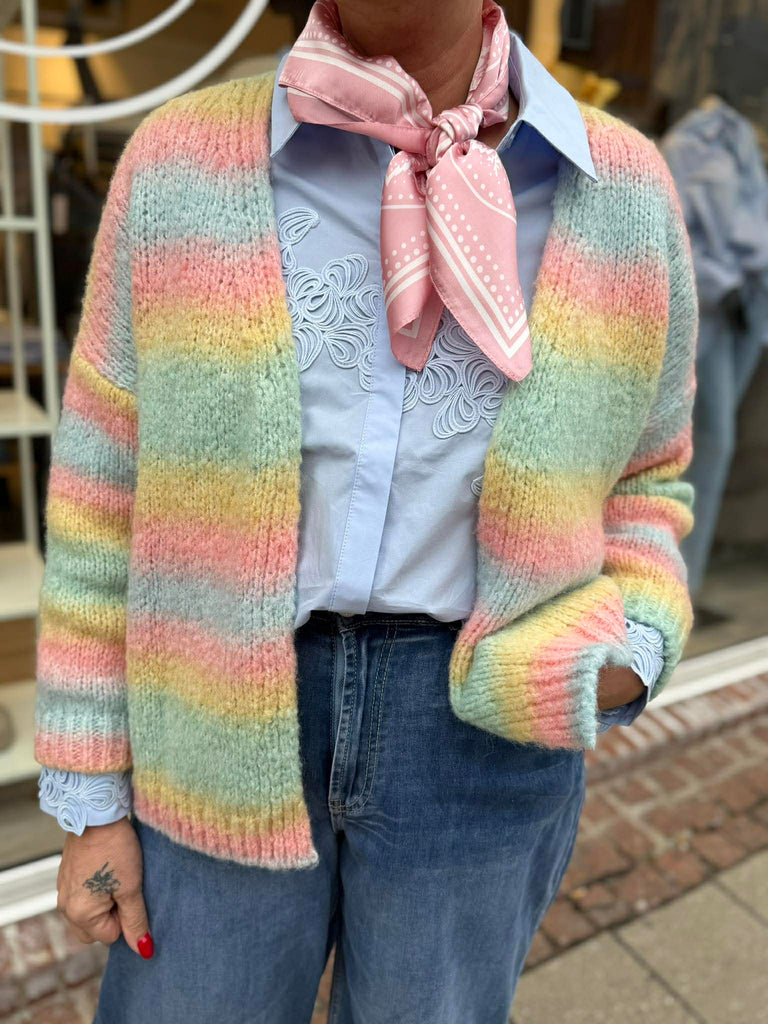 Boho Love B1196 strik cardigan pastel