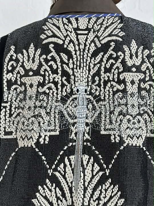 Gaspar 2601333 Marli waistcoat print black