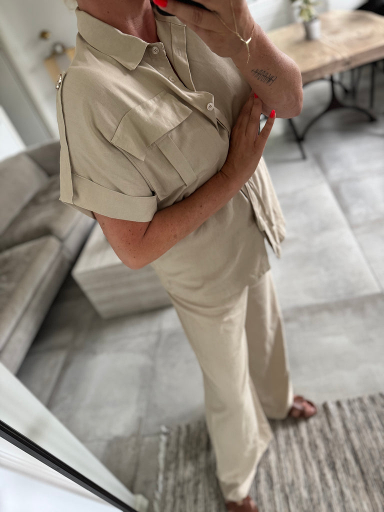 By Engbork Karen skjorte+buks natur