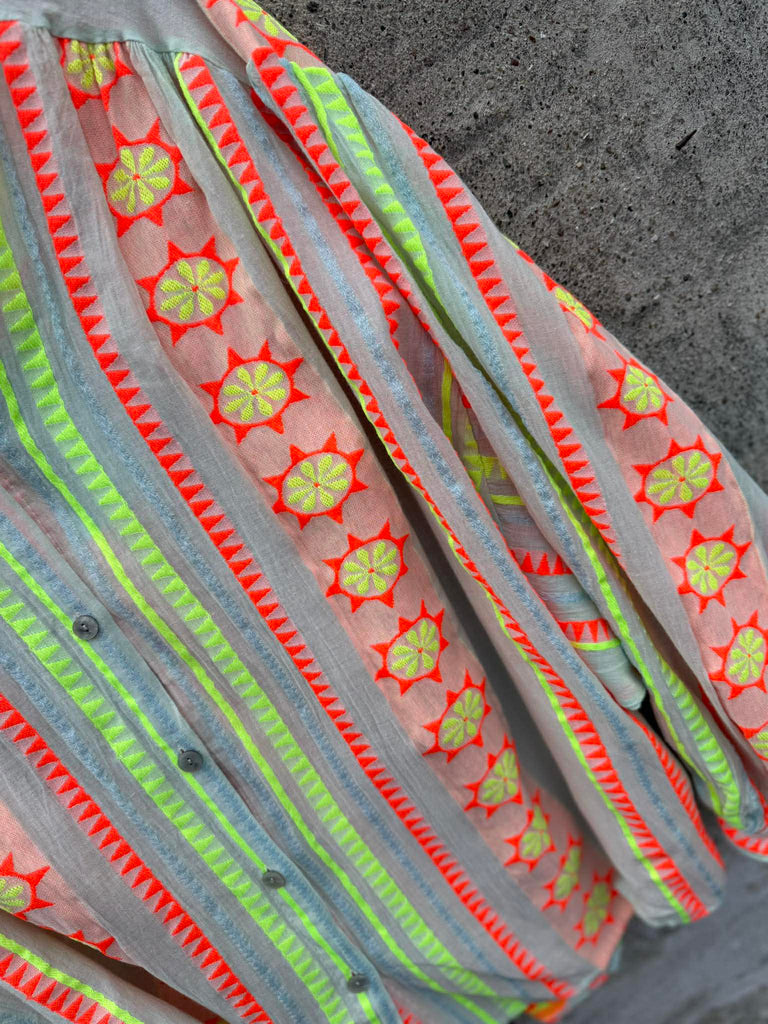 By Engbork Citlali shirt stripe orange