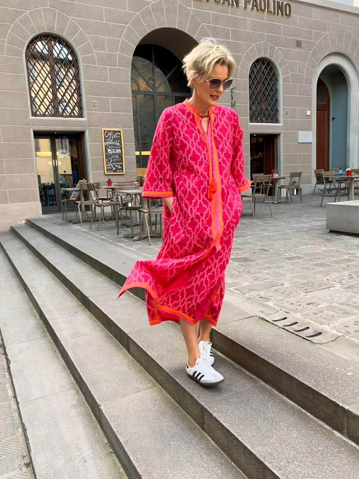 WAUW Tabita dress pink and berry