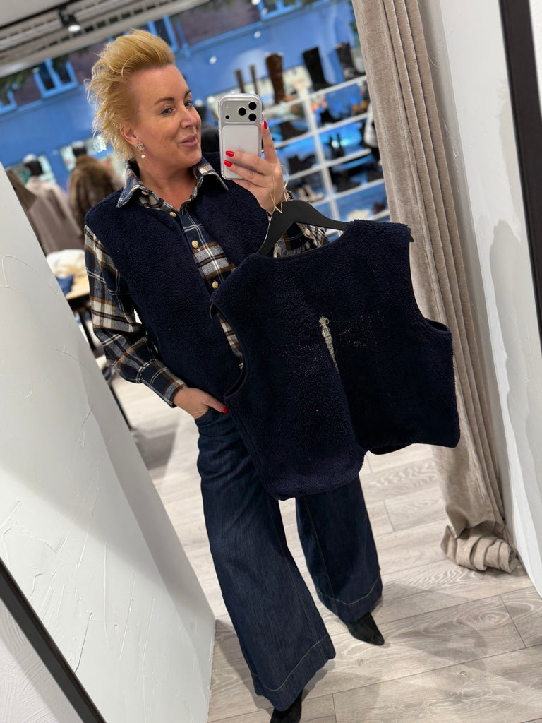 Gaspar 2510301 Duffy waistcoat blue