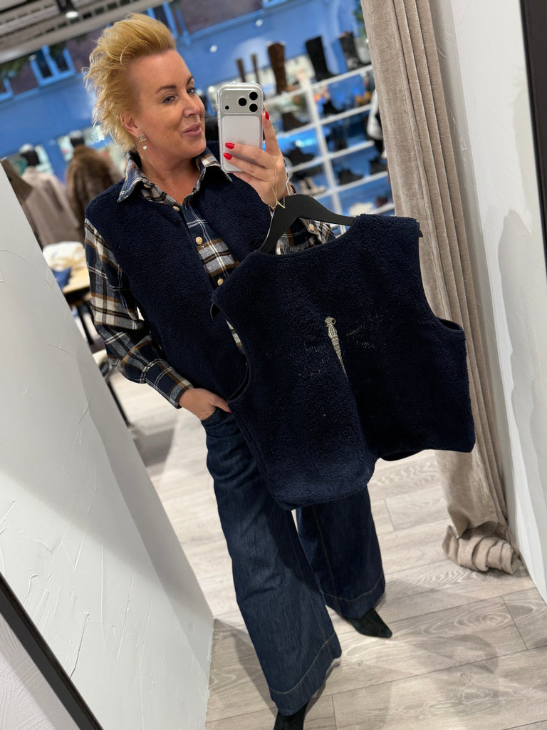 Gaspar 2510301 Duffy waistcoat blue