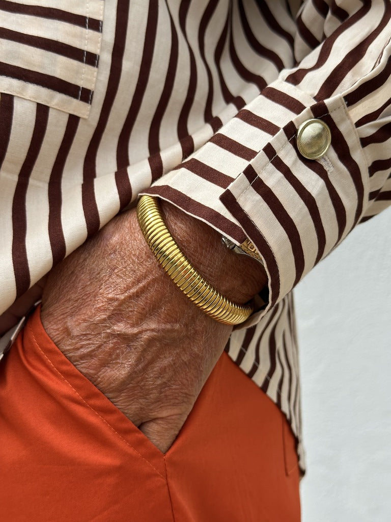 Gaspar 2601724 Sevilla shirt stripe brown