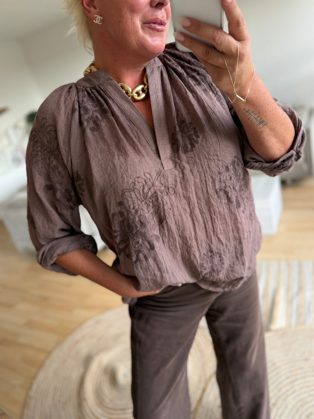 LECOCO 35168 Susse shirt coffee