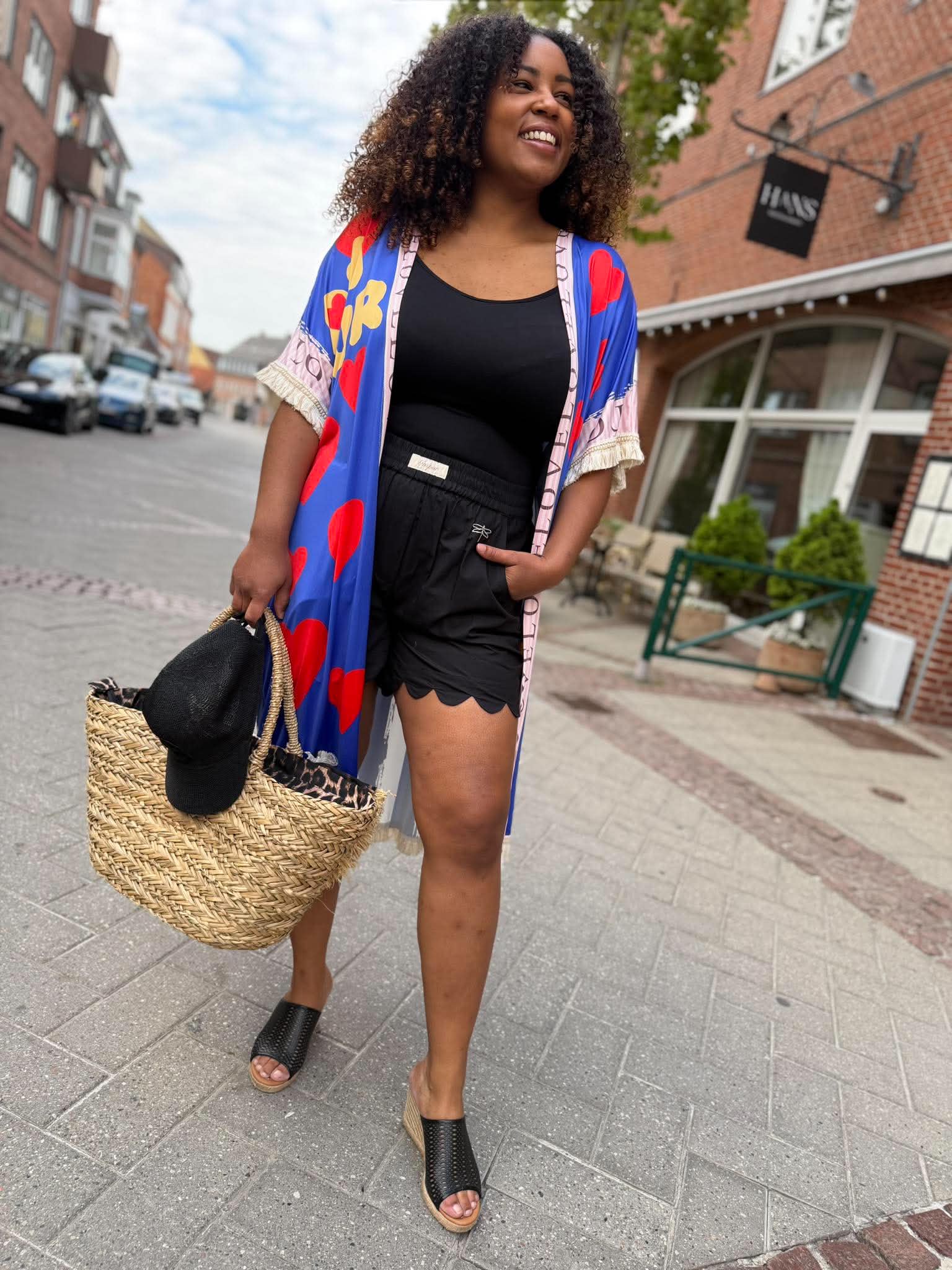 Love kimono mix stripe