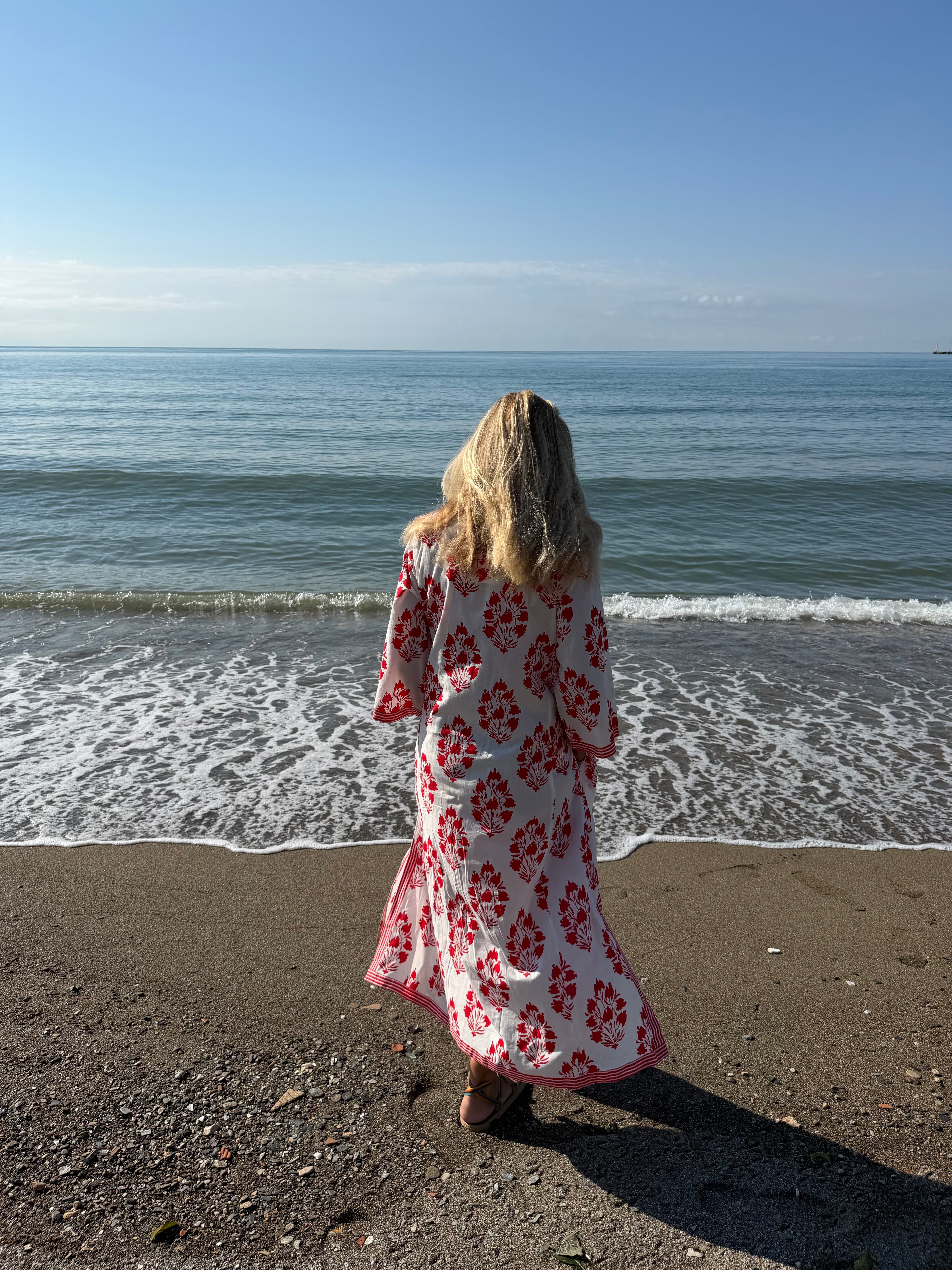 WAUW Tabita dress red and white