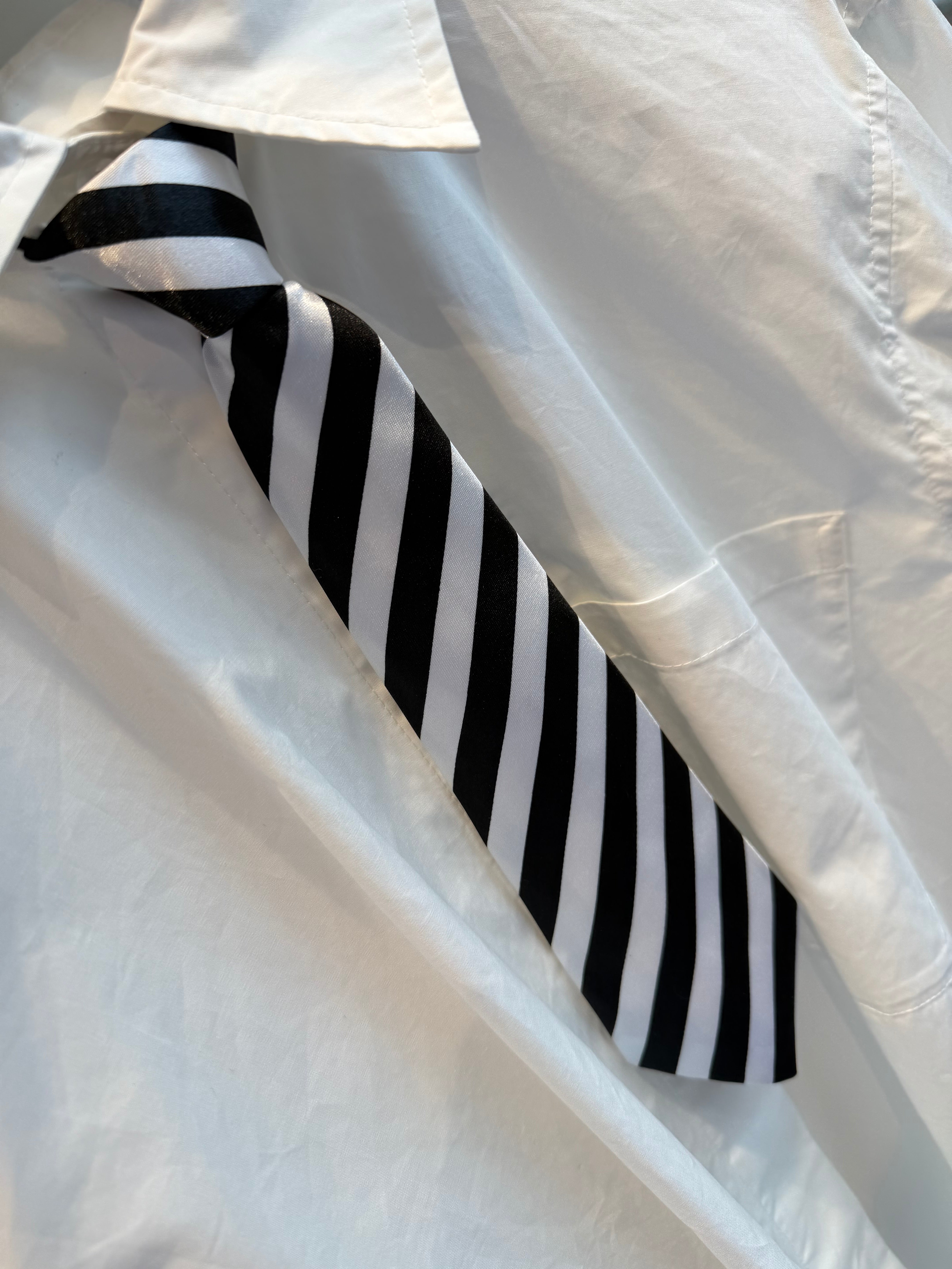 By Engbork slips big black white stripe
