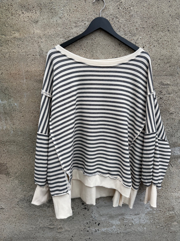 By Engbork Wilma bluse stripe carbon