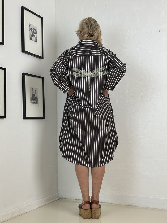 Gaspar 2601709 Malmø skjortekjole brown