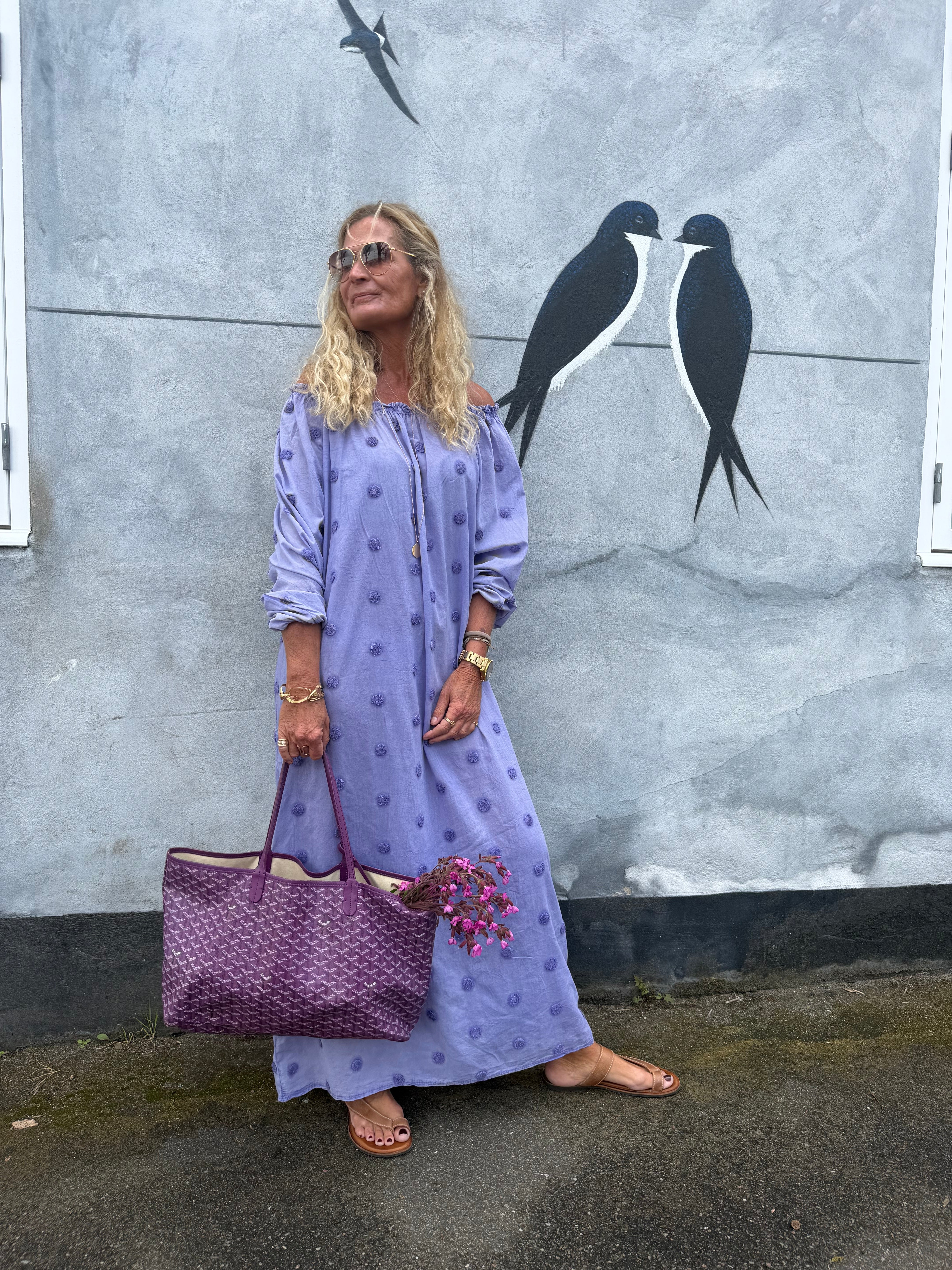 CABANA Living 3808-01 Dot dress purpel