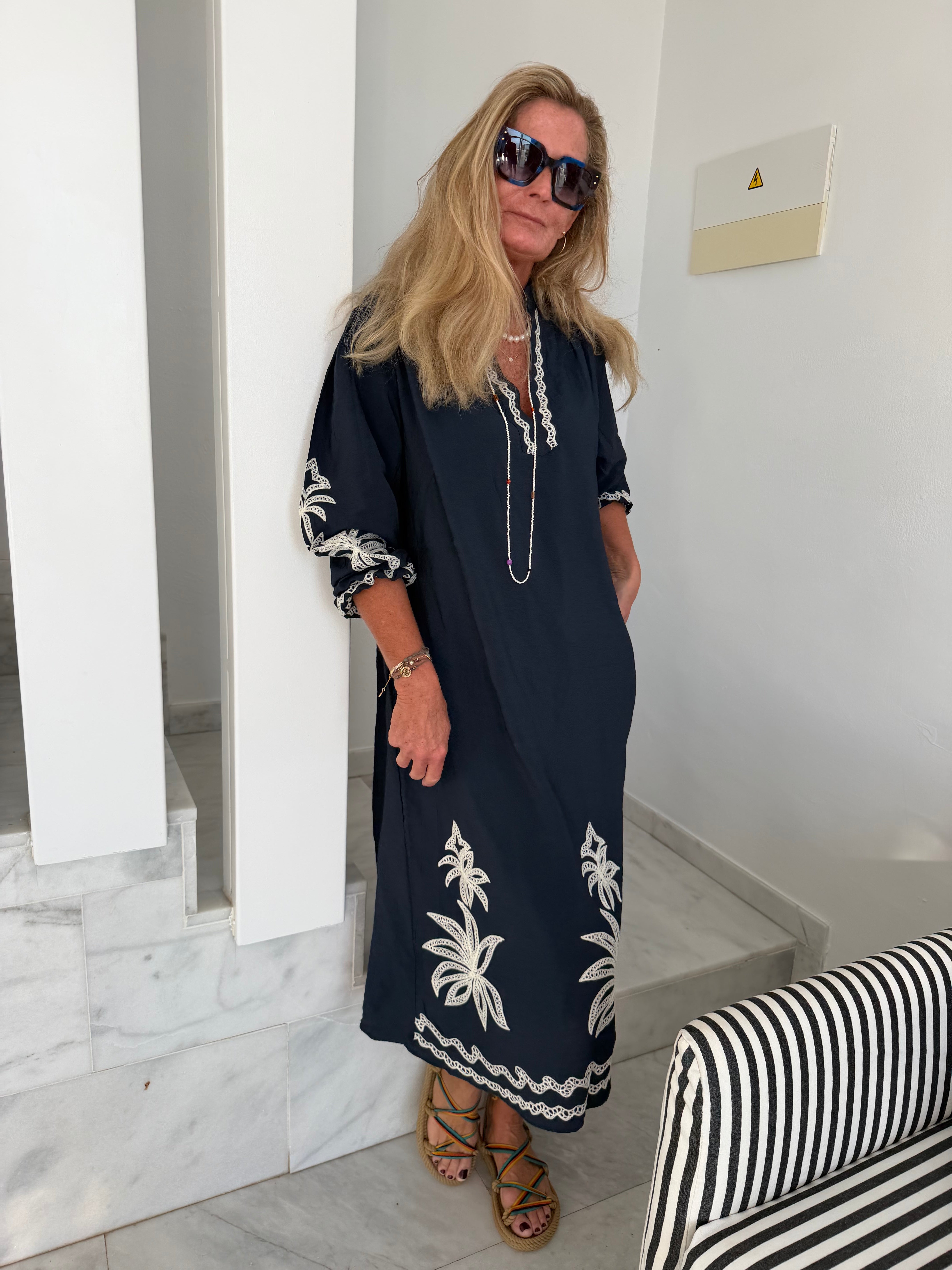 WAUW Roberta dress navy
