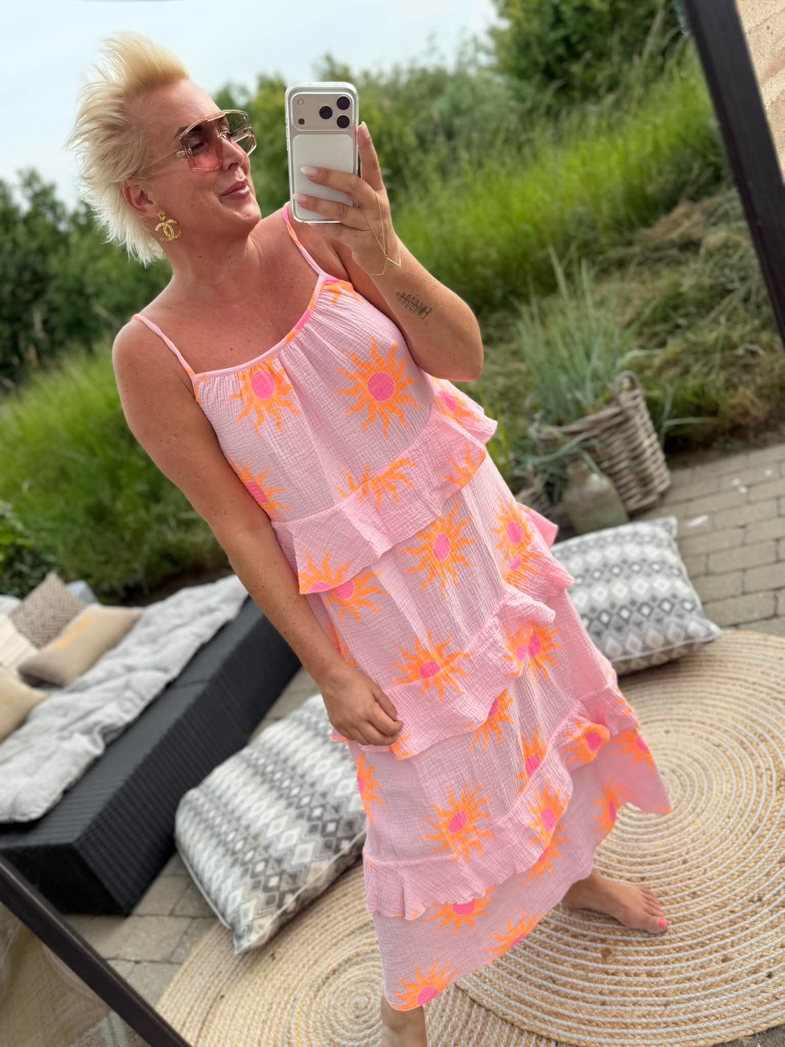Boho Love B1364 dress strap sun pink