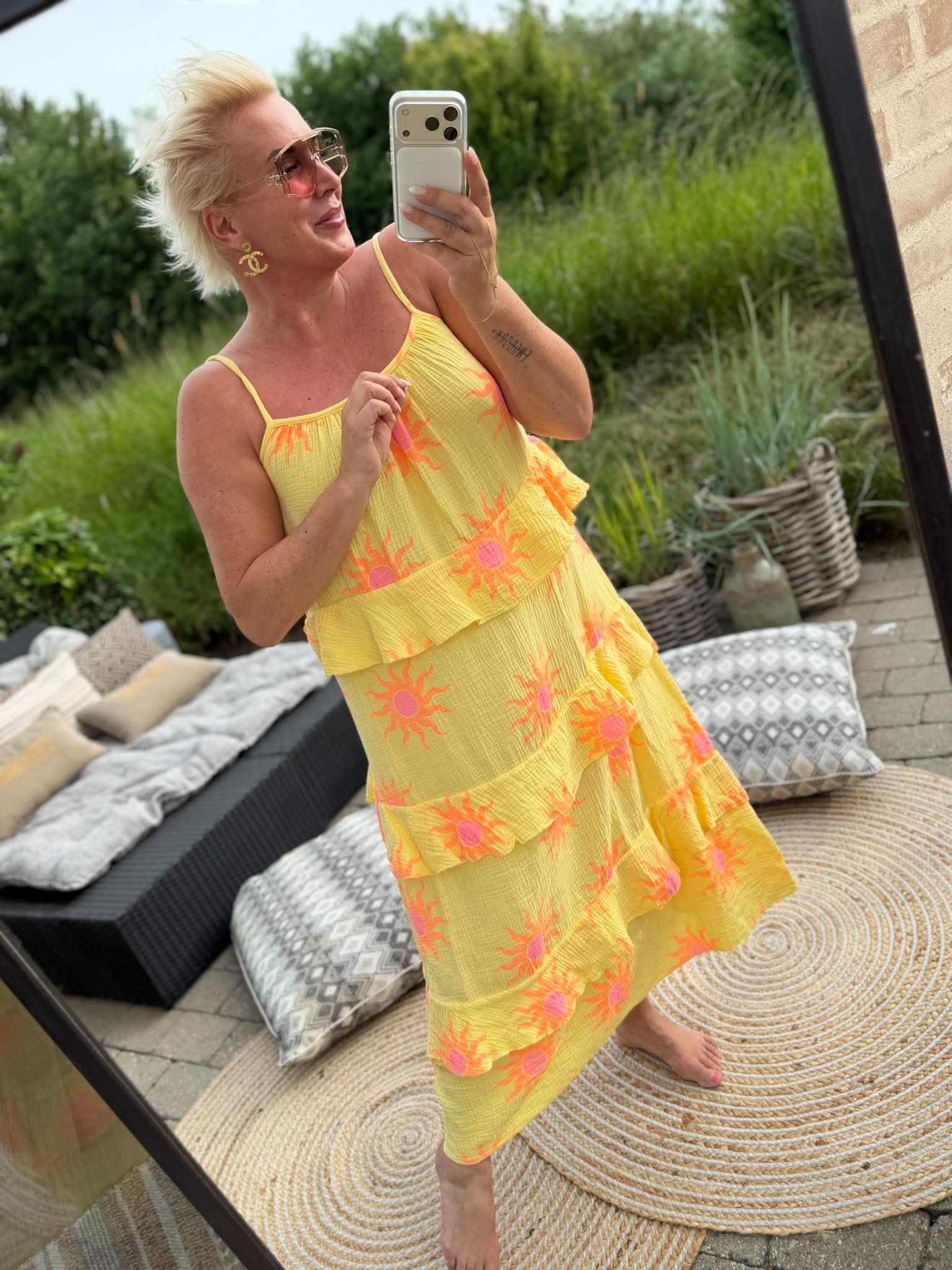 Boho Love B1364 dress strap sun yellow