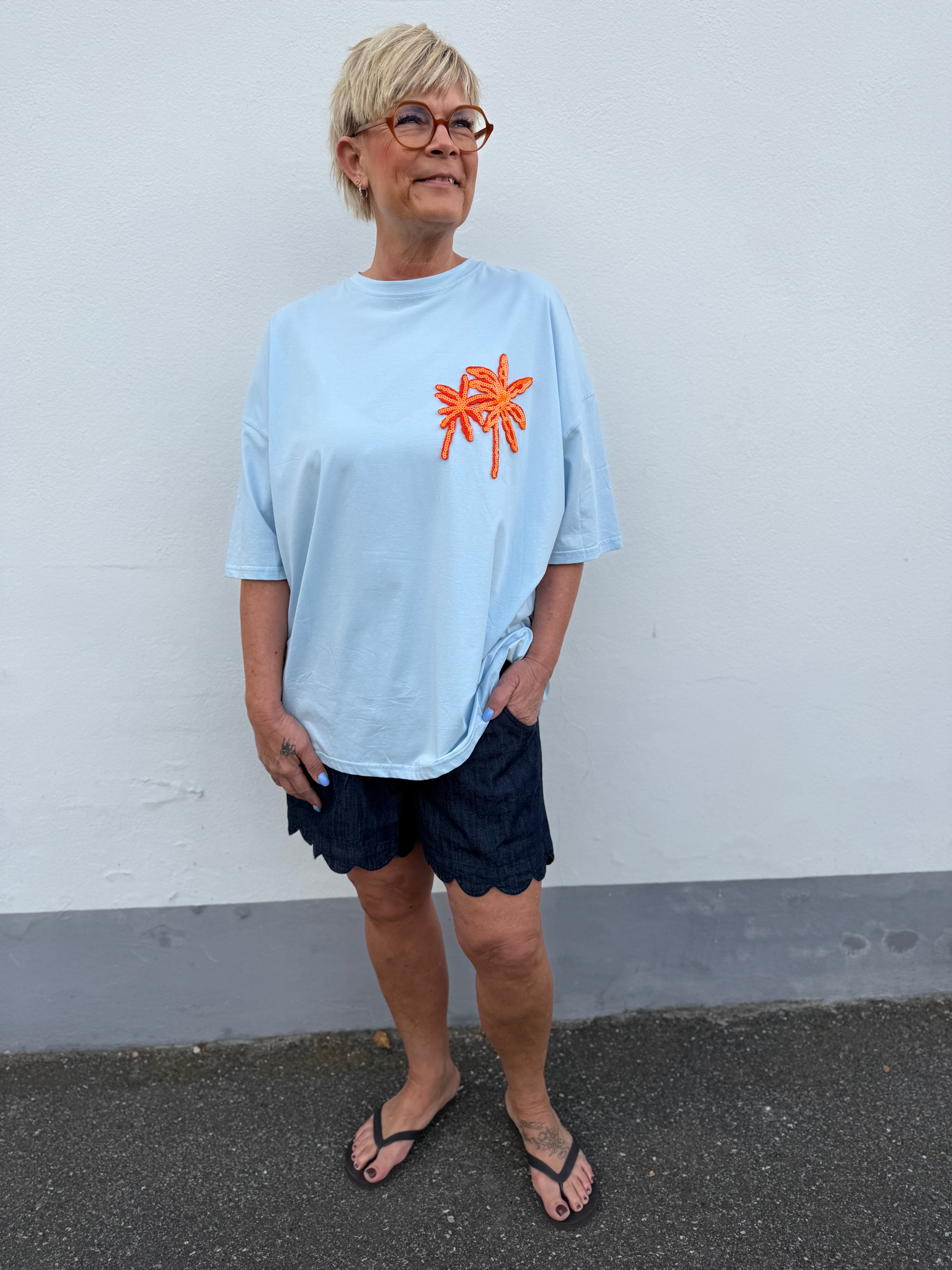 PALM oversize T-shirt sky