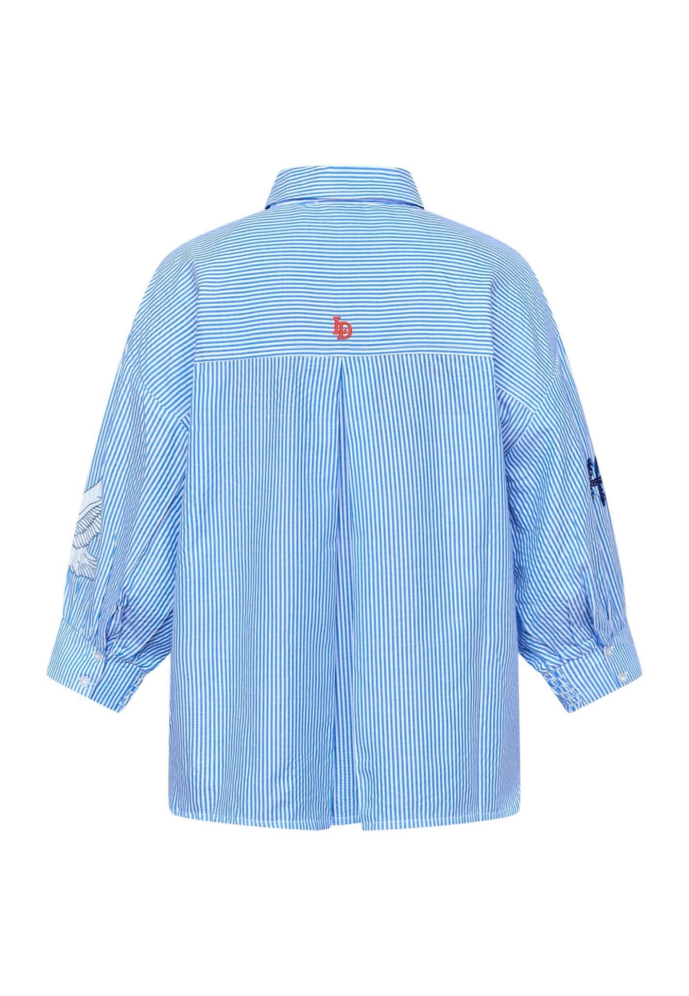 Love & Divine love1604-2 shirt stripe blue