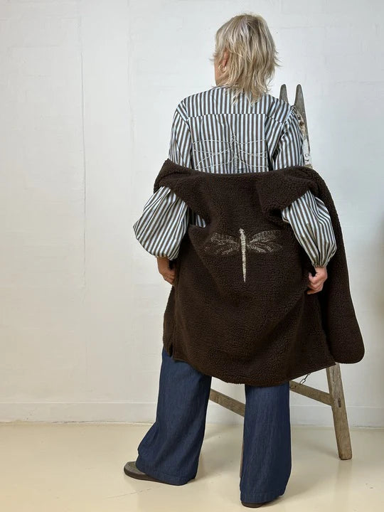 Gaspar 2510336 Duffy LONG waistcoat brown