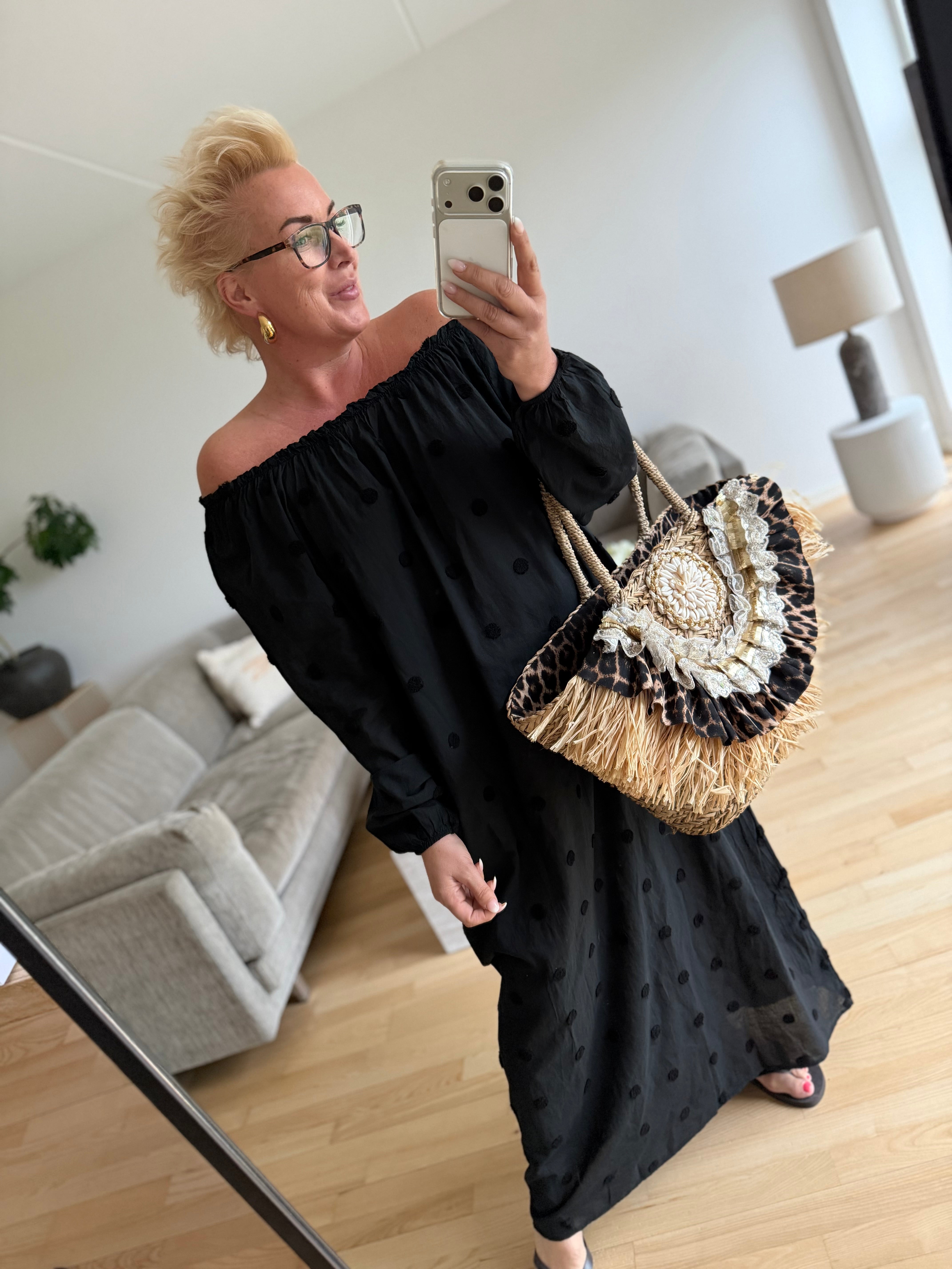 CABANA Living 3808-01 Dot dress black