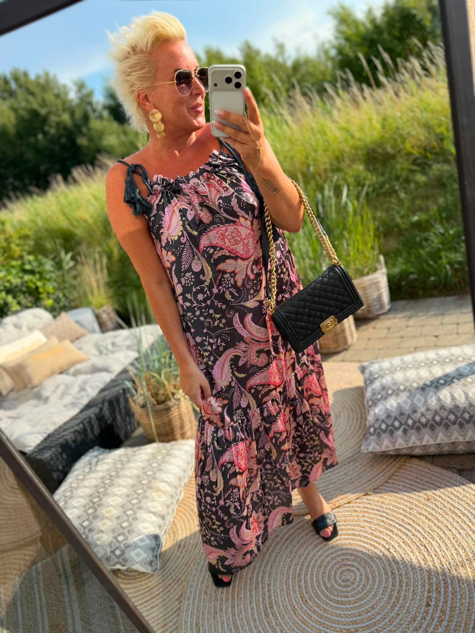 WAUW Gitte dress floral print grey